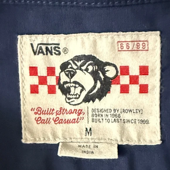 Vans Blue Men's Mechanic Shirt - Picture 3 of 6